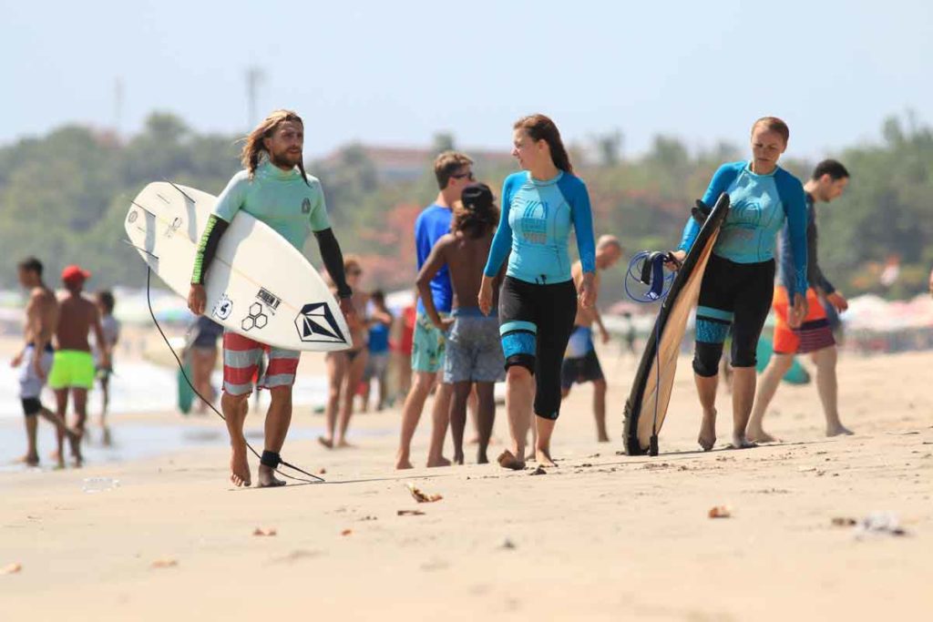 surfing in bali